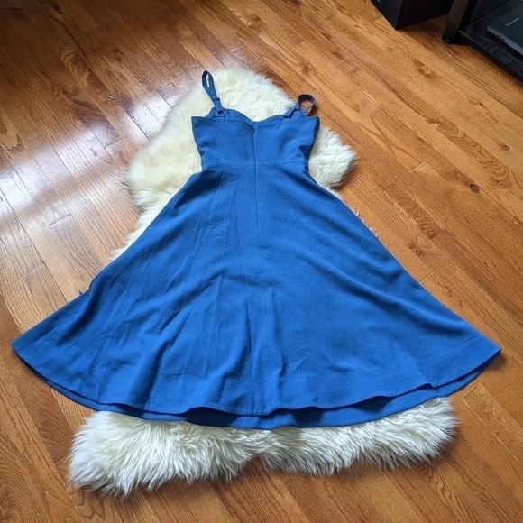 DRESS THE POPULATION bianca sweetheart retro dress blue - Picture 11 of 15